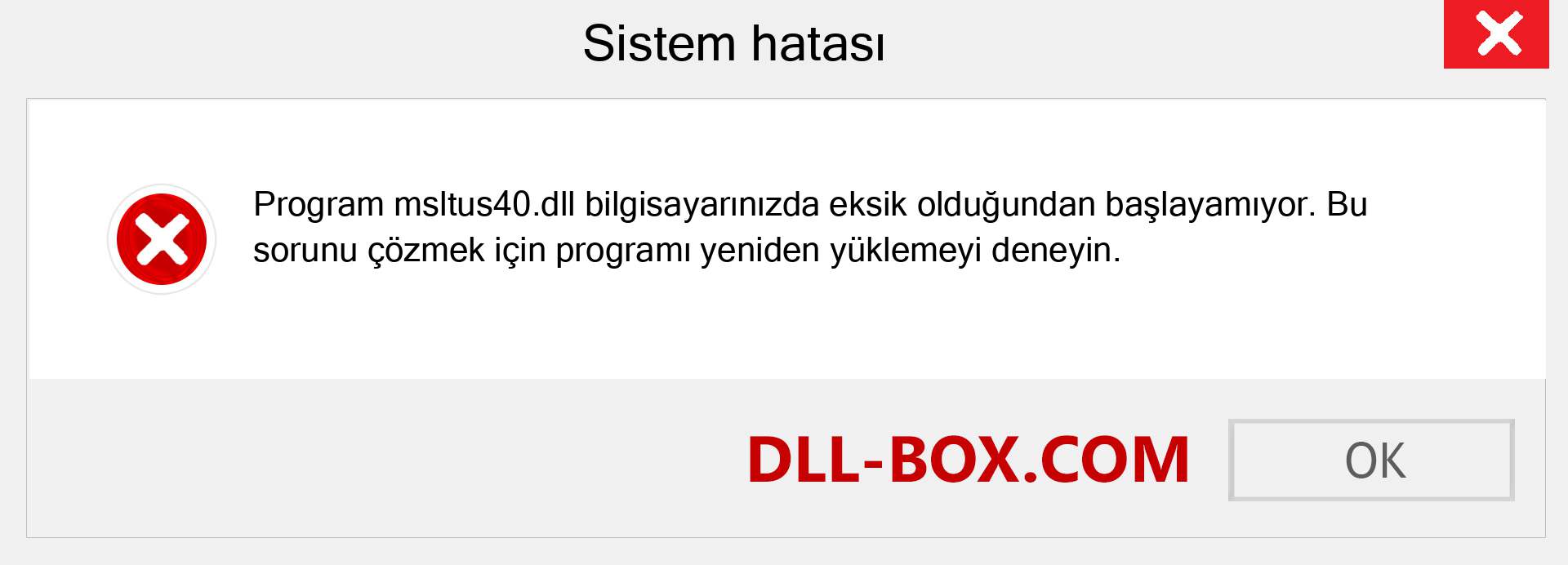 msltus40.dll dosyası eksik mi? Windows 7, 8, 10 için İndirin - Windows'ta msltus40 dll Eksik Hatasını Düzeltin, fotoğraflar, resimler